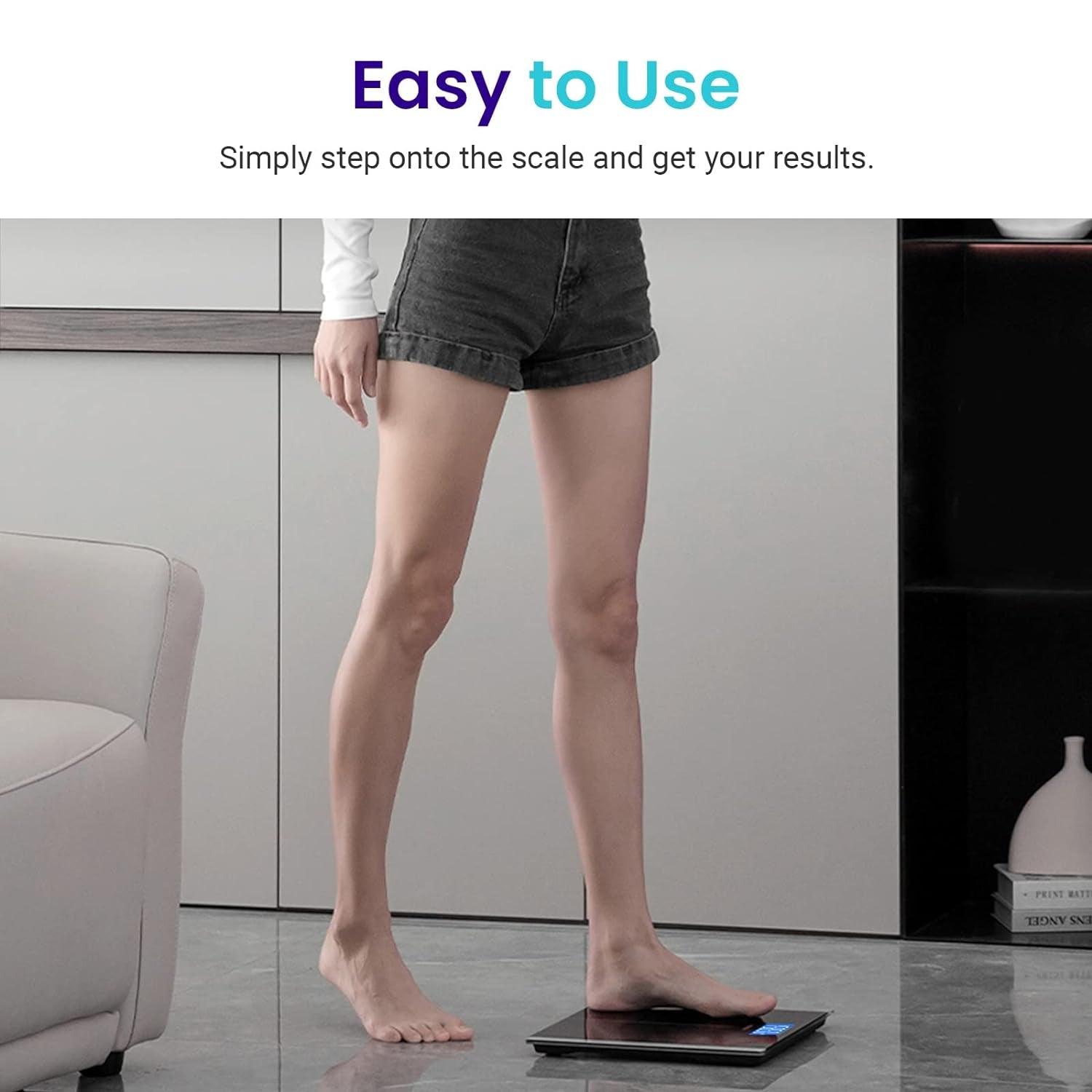 Bathroom Scale for Body Weight, Highly Accurate Digital Electronic Weighing Machine for People, LCD Display, Large Size, 6Mm Tempered Glass for Safe Home Use, Batteries Included, 400 Lbs | Large 6Mm Tempered Glass Platform, Clear LCD Display, Batteries In