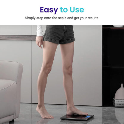 Bathroom Scale for Body Weight, Highly Accurate Digital Electronic Weighing Machine for People, LCD Display, Large Size, 6Mm Tempered Glass for Safe Home Use, Batteries Included, 400 Lbs | Large 6Mm Tempered Glass Platform, Clear LCD Display, Batteries In