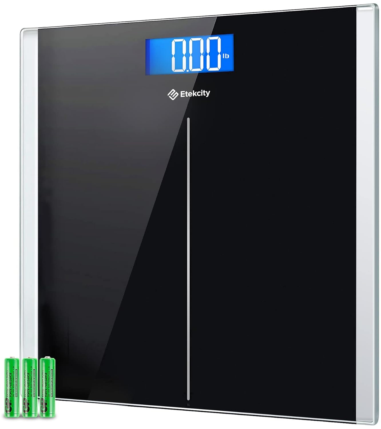 Bathroom Scale for Body Weight, Highly Accurate Digital Electronic Weighing Machine for People, LCD Display, Large Size, 6Mm Tempered Glass for Safe Home Use, Batteries Included, 400 Lbs | Large 6Mm Tempered Glass Platform, Clear LCD Display, Batteries In